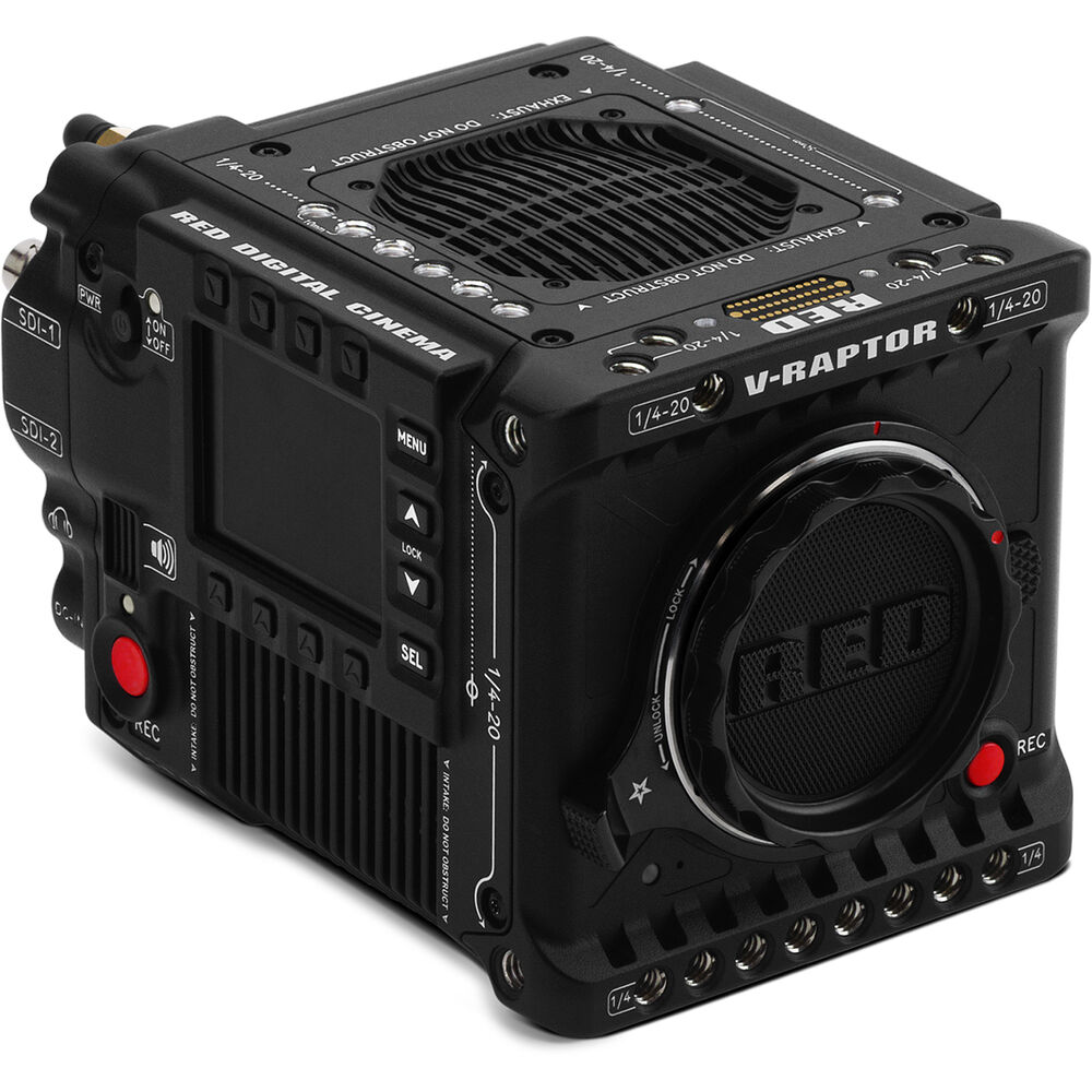 RED V-RAPTOR 8K VV camera body — compact DSMC3 cinema camera with Canon RF mount